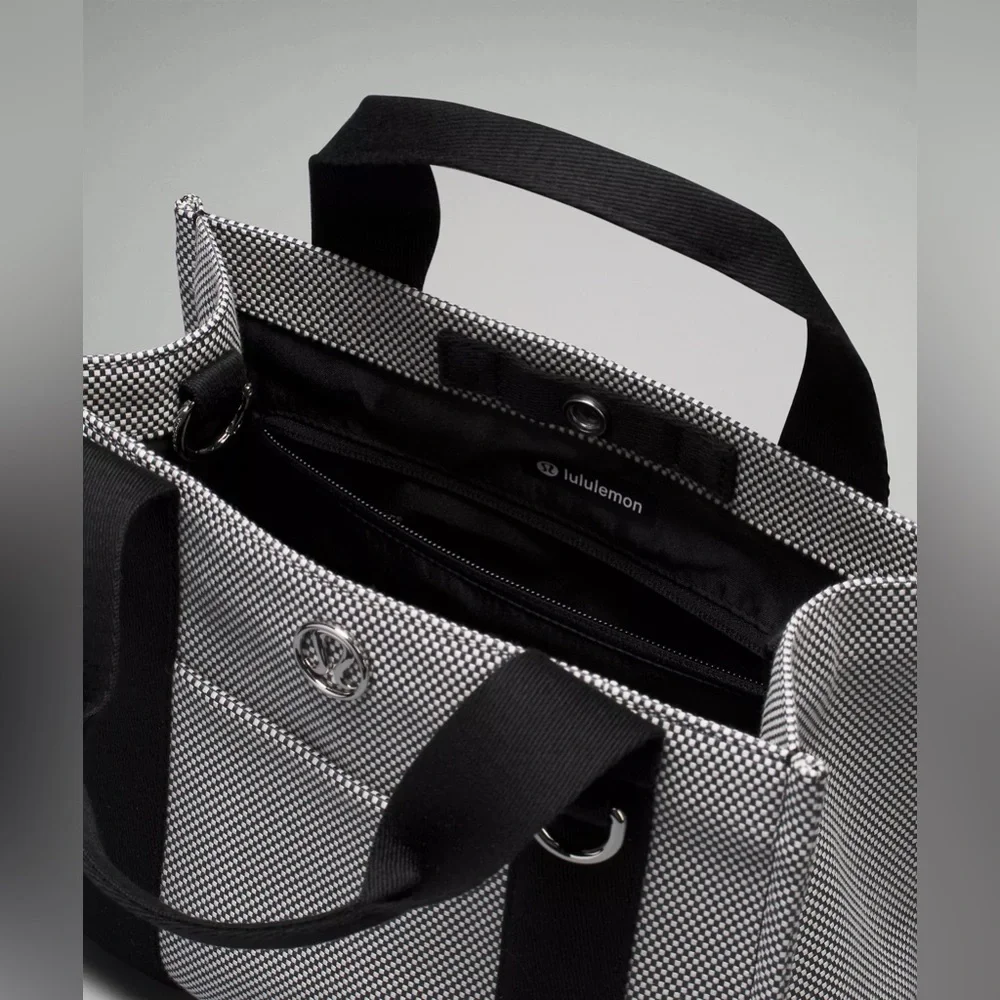 Two tone canvas mini tote bag 4.5L - Picture 4 of 10